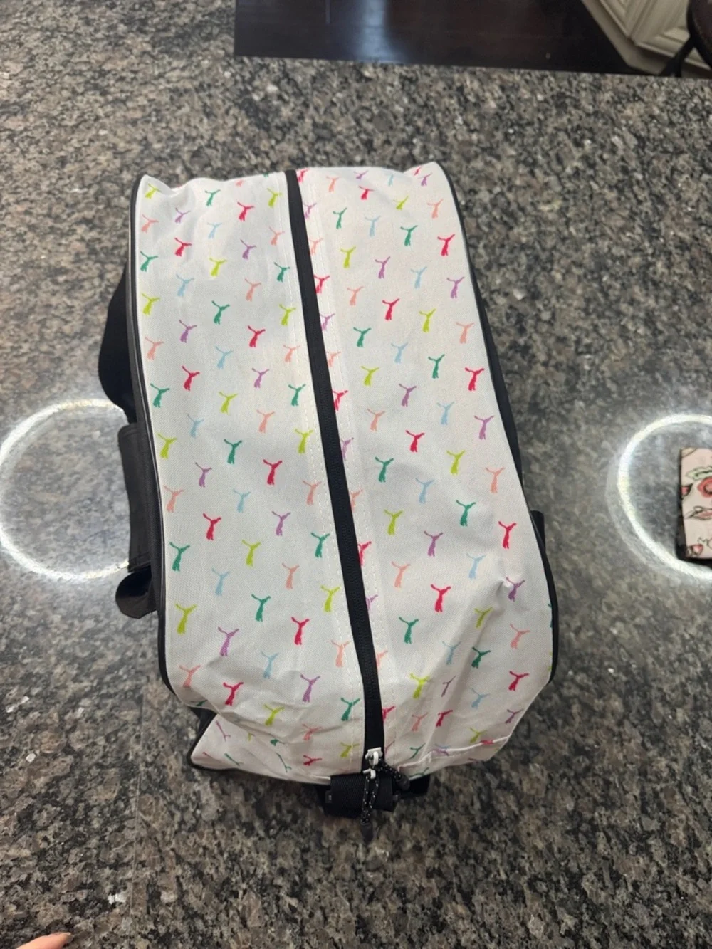 Puma Black Duffel Bag with Pink Logo and White Accents EUC - Picture 6 of 13